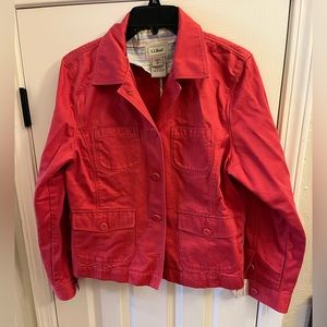 LL Bean size M red jacket